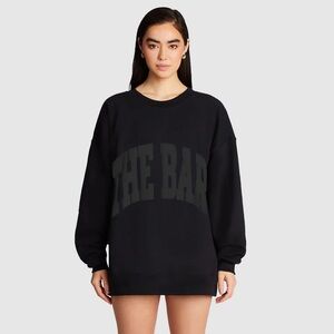 The Bar Black Varsity Sweatshirt